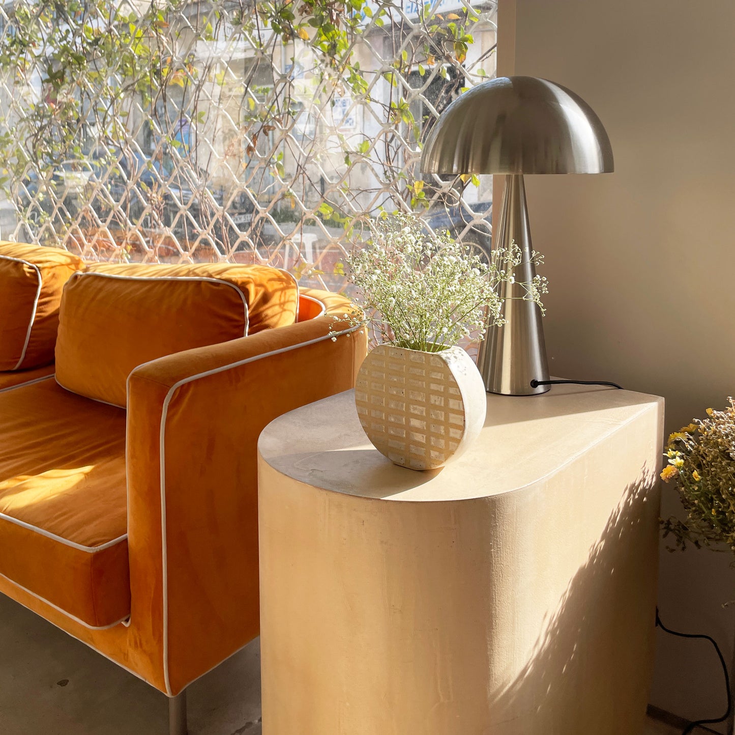 Saleta round grid vase - Saleta