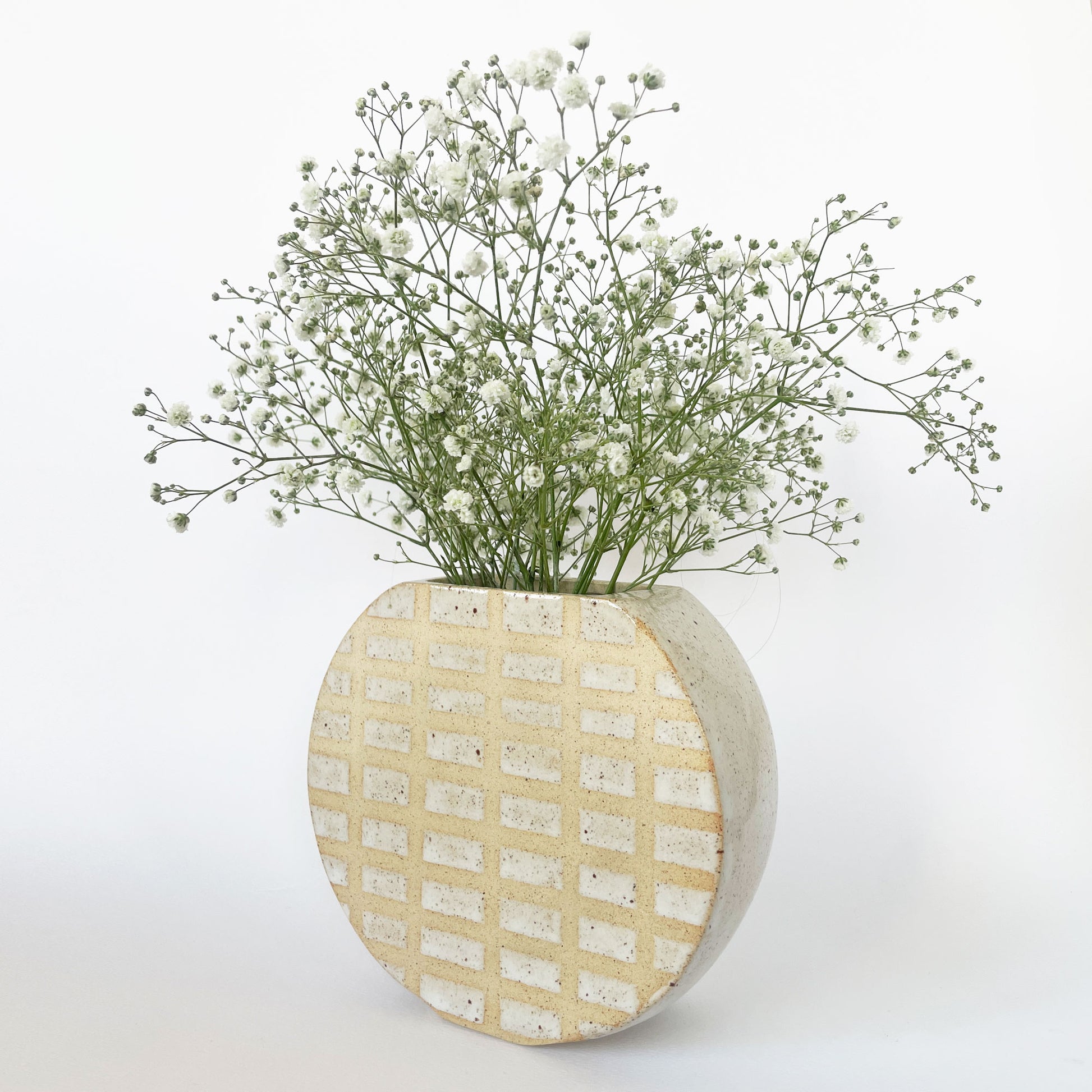 Saleta round grid vase - Saleta