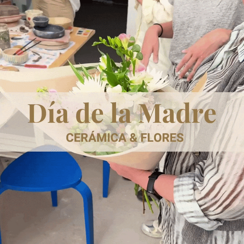 Mother’s Day Pottery Workshop Valencia (2 people + flowers)