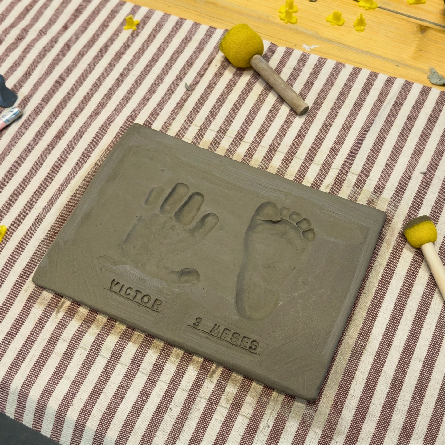 Baby Ceramic Hand & Footprints Valencia