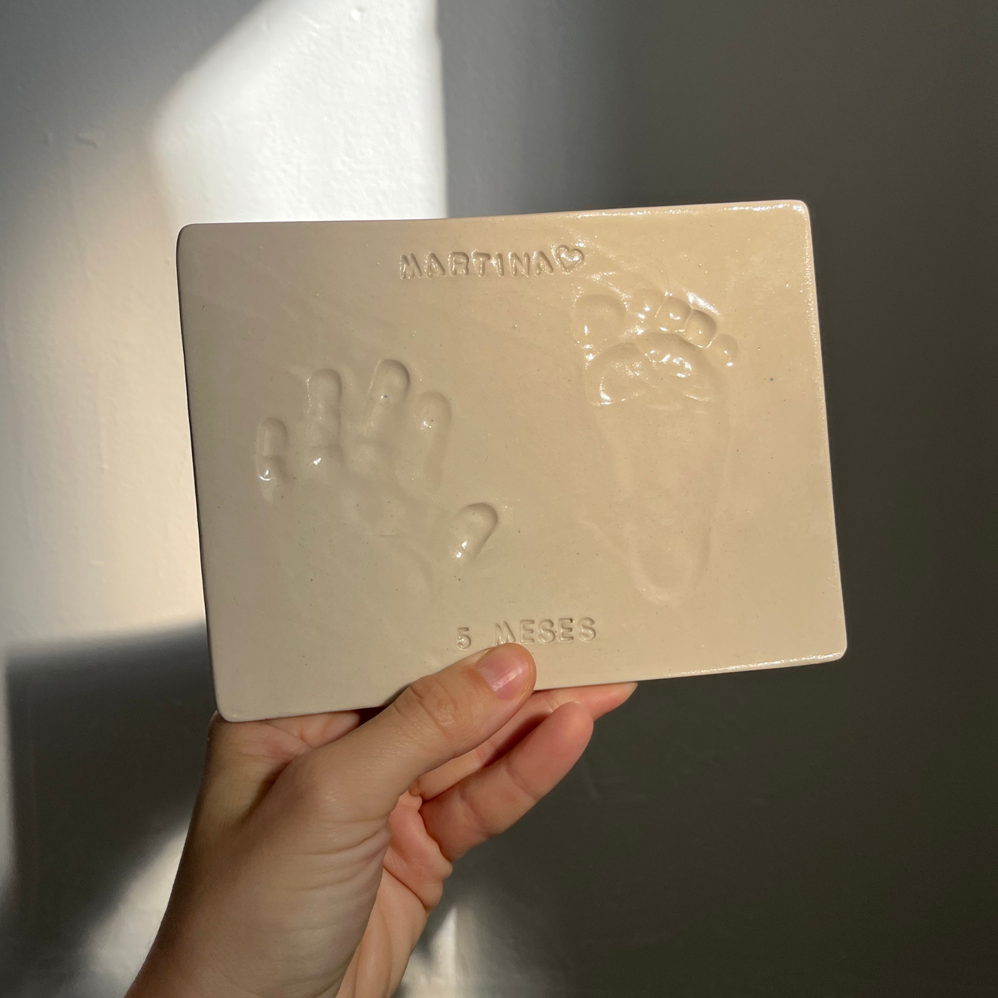 Baby Ceramic Hand & Footprints Valencia