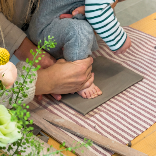 Baby Ceramic Hand & Footprints Valencia