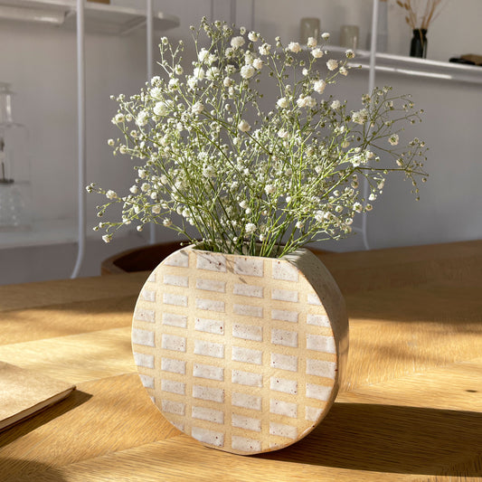 Saleta round grid vase - Saleta